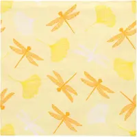 Papstar 10x 20 Servetten 3-laags 1/4 vouw 40 cm x 40 cm geel Ginko