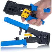 Rosfix Doorlopende Krimptang HT-376M/LY2070A - Universeel voor RJ45 RJ12 RJ11