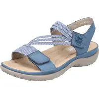Rieker Sandaal smoky blue / duifblauw / wit