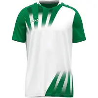 Jako Vintage Shirt Korte Mouw Kinderen - Wit / Groen | Maat: 164