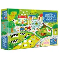 Usborne Op de boerderij Boek & puzzel