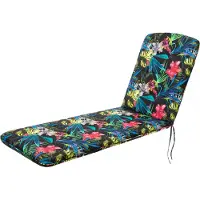 Hobbygarden - Ligbed Tuinkussen Amelia 3D Bloemen - Waterafstotend 185x60cm