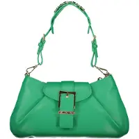 Valentino Verde Polyurethaan Dameshandtas met Verstelbare Schouderriem