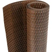 vidaXL Balkonscherm 500x90 cm poly rattan bruin en zwart