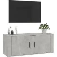 vidaXL Tv-wandmeubel 100x34,5x40 cm betongrijs