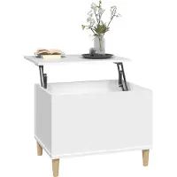 vidaXL Salontafel 60x44,5x45 cm bewerkt hout wit