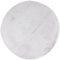 Muratap Heaven fluffy soft vloerkleed hoogpolig effen tapijt - 120 cm rond