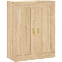 vidaXL Hoge kast 69,5x34x180 cm bewerkt hout sonoma eikenkleurig