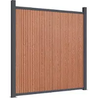vidaXL Schuttingpaneel 1564x186 cm HKC bruin