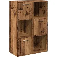 vidaXL Boekenkast 60,5x30x90 cm bewerkt hout oud houtkleurig