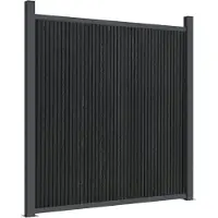 vidaXL Schuttingpaneel 1564x186 cm HKC grijs