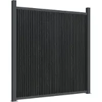 vidaXL Schuttingpaneel 1737x186 cm HKC grijs