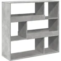vidaXL Boekenkast / kamerscherm 100x33x94,5 cm betongrijs