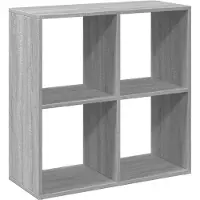 vidaXL Kamerscherm / boekenkast 69,5x29x69,5 cm hout grijs sonoma