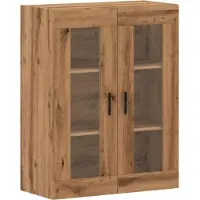 vidaXL Wandkast 69,5x34x90 cm artisanaal eikenkleurig