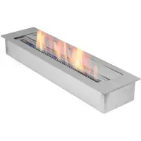 Moritz Bio ethanol brander 60 cm RVS 3,5L dubbelwandig inbouw haard XXL
