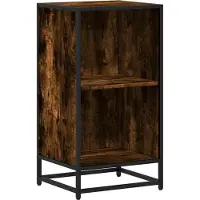 vidaXL Boekenkast 40x35x76 cm bewerkt hout gerookt eikenkleurig