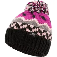 Trespass Childrens/Kids Twiglet grof gebreide muts met fleecevoering (Paarse Orchidee)
