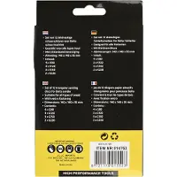 Benson Driehoekige schuurschijven set - 140 x 95 mm - 12 stuks - klittenband bevestiging - Geschikt voor houtbewerking