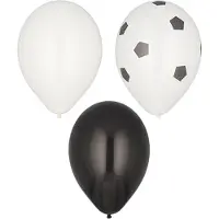 Papstar 12x 8 Ballonnen Ø 29 cm assorti kleuren Football