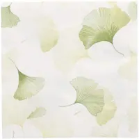 Papstar 10x 20 Servetten 3-laags 1/4 vouw 33 cm x 33 cm Light Ginko