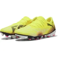 Puma Voetbalschoen 'Future 8 Match' citroengeel / lichtroze / zwart / wit