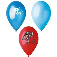 Papstar 12x 6 Ballonnen Ø 29 cm assorti kleuren Pirates