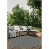 Muratap Brussels uni buitenkleed – rond effen indoor & outdoor vloerkleed – tuinkleed,