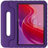 HappyCase Kinder Tablethoes Geschikt voor Lenovo Tab M11/K11 | Kindvriendelijke Hoes | Beschemhoes | Kinderhoes | met Handvat en Standaard | Paars
