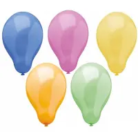 Papstar 6x 50 Ballonnen Ø 25 cm assorti kleuren Trend