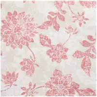Papstar 8x 20 Servetten ROYAL Collection 1/4 vouw 40 cm x 40 cm bordeaux Flowers