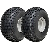 Parnells 22x11.00-8 ATV-banden met noppen, 4-gaats velgen voor aanhangwagens en quads, 100 mm PCD (set van 2)