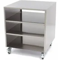 Maxima RVS Machinetafel / Onderstel op Wielen 60 x 60 cm