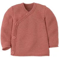 Disana - Kid's Melange Vest - Merinovest 62/68, rood/roze