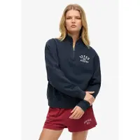 Superdry Sweatshirt 'Athletic Essentials' marine / wit
