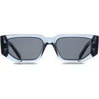 Prada PR09ZS 17T08Z transparante oceaan donkergrijze zonnebril