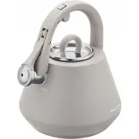 Klausberg 7949 - Fluitketel met fluit - 2.5 liter - RVS - Grijs