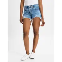 Levi's Jeans '501 Original Short' blauw denim