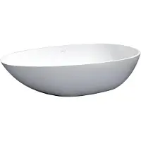 Best design Vrijstaand bad Puur Mat wit 180x90x58cm Solid Surface Mat Wit