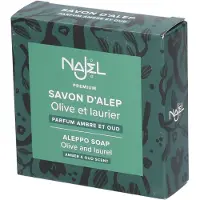 Najel Aleppo zeep amber oud aroma aan koord 150 gram
