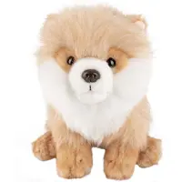 Living Nature Knuffel - 28x17 cm - Pomeriaan - Beige - - OneSize - Knuffels