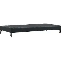 vidaXL Tafel Dekking Effen Zwart 82 x 182 x 15 cm Stof