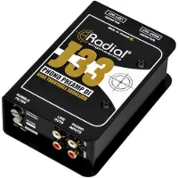 Radial J33 actieve DI box en platenspeler voorversterker