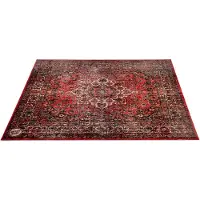 Drum N Base VPCLB-ORD VINTAGE PERSIAN CLUB SERIES 1.63 X 1.42M ANTI-SLIP ORIGINAL RED