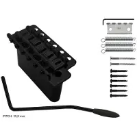 Wilkinson WV6S/B tremolo brug voor ST-stijl gitaar zwart