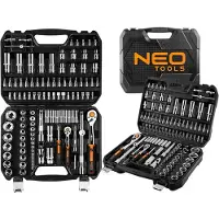 Neo Tools 10-066 Doppenset 110 delig, 1/4 en 1/2