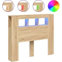 vidaXL Hoofdbord 120x18,5x103,5 cm bewerkt hout sonoma eikenkleurig