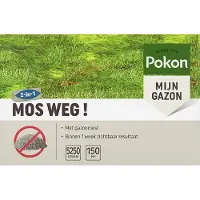 Pokon Mos Weg! - Mosbestrijdingsmiddel met gazonmest - 150 m2 - 5250 gr