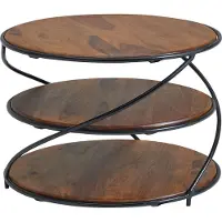 Wohnling Salontafel bruin sheeshamhout 58 cm - WL6.550