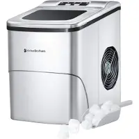 Kitchenbrothers - IJsblokjesmachine inclusief ijsschep - 2 Liter - Zilver